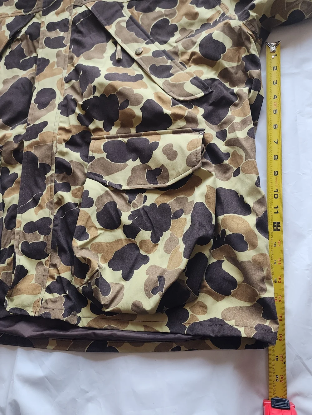 VTG CABELA'S MEN'S OUTDOOR GEAR DUCK CAMO HUNTING HOODED JACKET BROWN SIZE 3XL